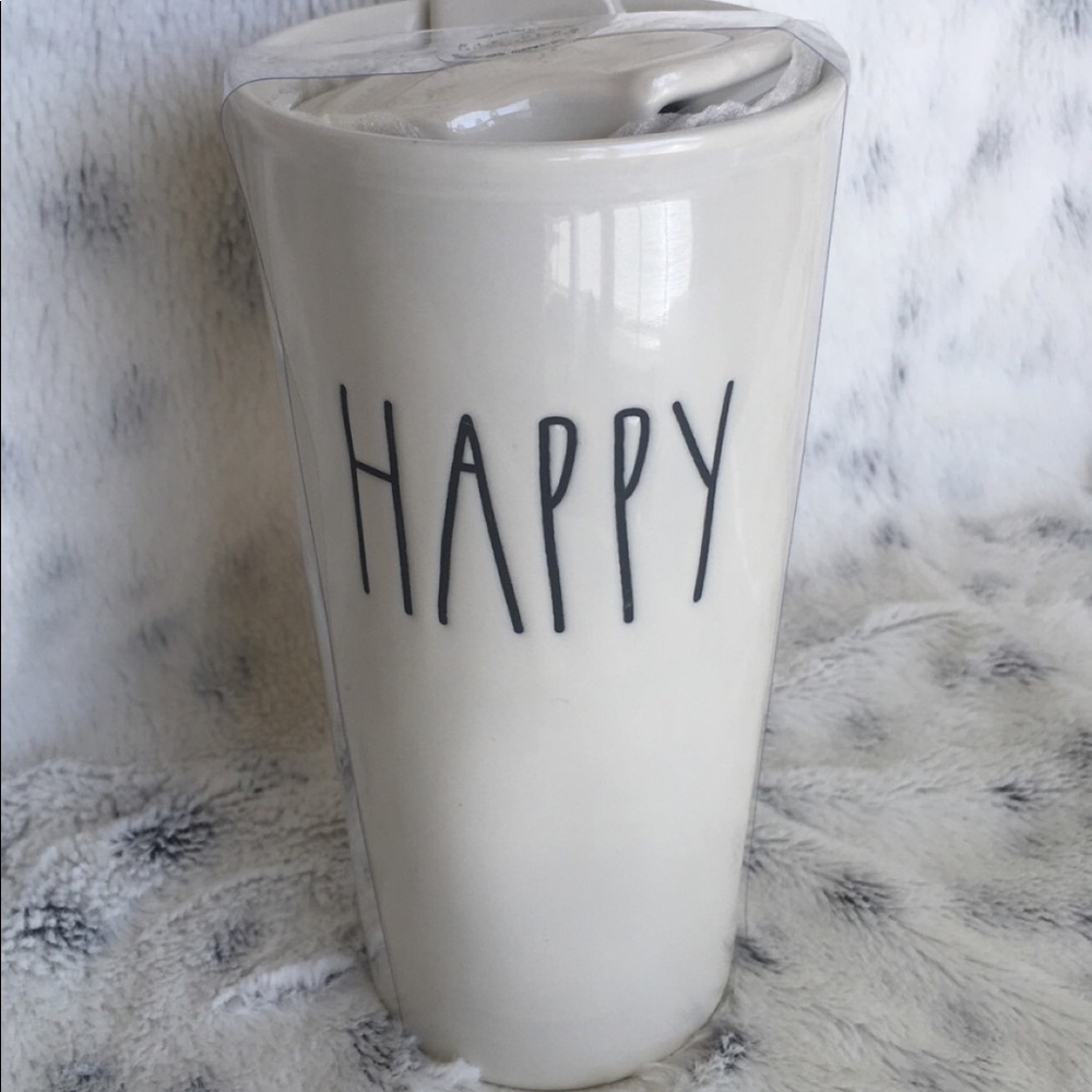 Rae Dunn Tumbler Rae Dunn Travel Mug HAPPY